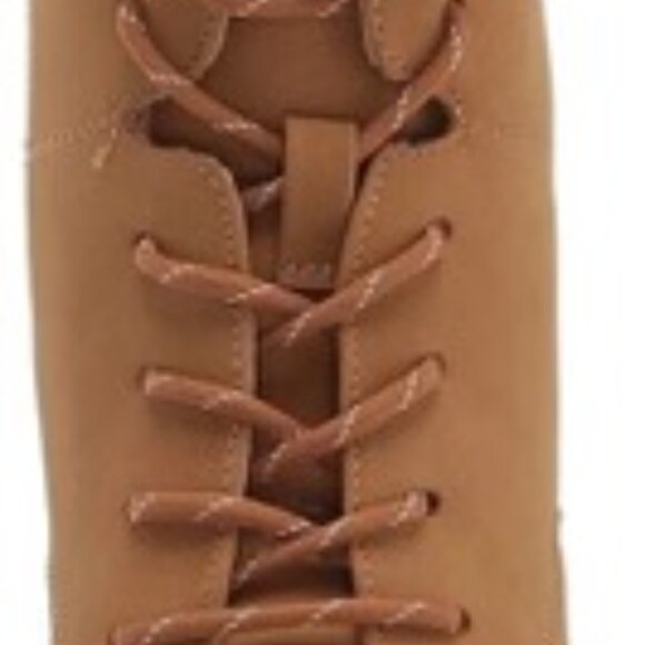 XOXO Women's Maddie Fashion Heeled Ankle Boot, Beige, Size 5 - Picture 4 of 7